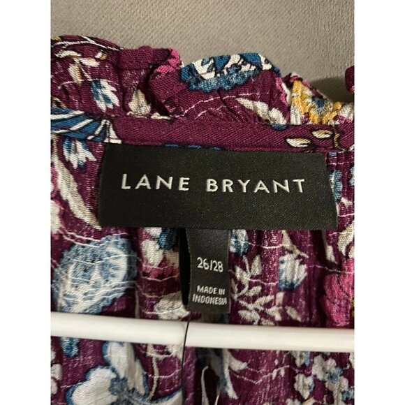 NWT Lane Bryant Floral Long Sleeve Blouse 26/28 - Picture 4 of 6